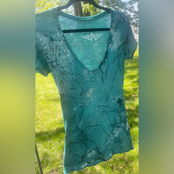 Affliction Short Sleeved Tee Size Small - Picture 7 of 11